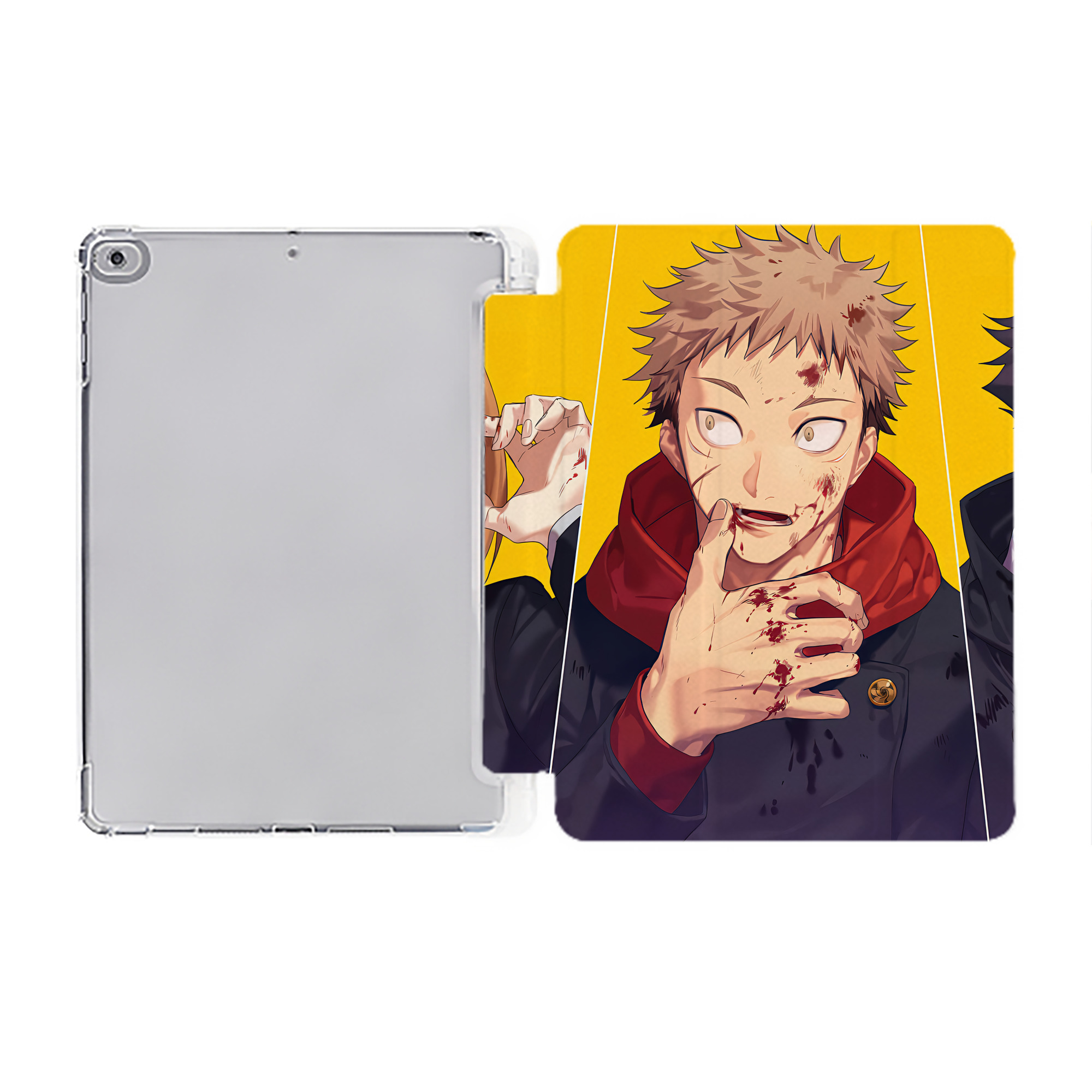 （画像用） SPY×FAMILY间谍家家酒 IPad ケース ペン収納付き 三つ折りスタンド PUレザー×シリコン 対応機種9.5/10.5/10.9インチ